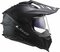 LS2 MX701 Explorer solid gloss matt black - Adventure helmet motorcycle