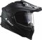LS2 MX701 Explorer solid gloss matt black - Adventure helmet motorcycle