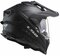 LS2 MX701 Explorer solid gloss matt black - Adventure helmet motorcycle