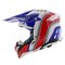 Airoh MX Helmet Aviator 3 AMS² Hima gloss blue white red