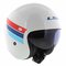 LS2 OF599 Spitfire II Retro gloss white red blue - Open Face helmet motorcycle scooter