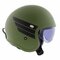 LS2 OF599 Spitfire II Retro matt green black - Open Face helmet motorcycle scooter