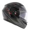 AGV K3 fullface motorcycle helmet Syth gloss black red