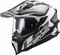 LS2 MX701 Explorer Alter matt black white - Adventure helmet motorcycle