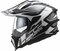 LS2 MX701 Explorer Alter matt black white - Adventure helmet motorcycle