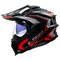 LS2 MX701 C Explorer Frontier II red - Adventure helmet motorcycle