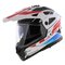 LS2 MX702 Pioneer II adventure helmet Namib gloss white blue red