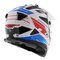 LS2 MX702 Pioneer II adventure helmet Namib gloss white blue red