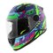 LS2 FF812 Kids junior Svent gloss blue green - Children motorcycle racing helmet