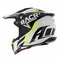 Airoh Strycker MX helmet RACR gloss black white fluo yellow