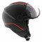 Vito jet helmet Lavori matt black red deco