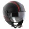 Vito jet helmet Lavori matt black red deco