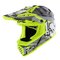 LS2 MX437 Fast EVO II mini Crusher gloss black h-v yellow children MX motorcycle helmet