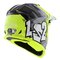 LS2 MX437 Fast EVO II mini Crusher gloss black h-v yellow children MX motorcycle helmet