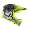LS2 MX437 Fast EVO II mini Crusher gloss black h-v yellow children MX motorcycle helmet
