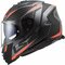 LS2 FF800 Storm II helmet Racer matt titanium orange