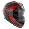 AGV K3 helmet Compound gloss black red