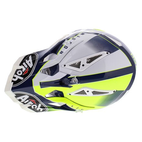 Airoh Aviator Ace crosshelm Amaze gloss blue yellow