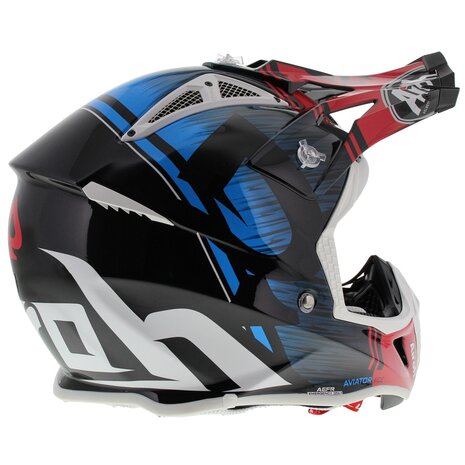 Airoh COMMANDER CARBON RED/BLUE GLOSS XXL : : Automotive