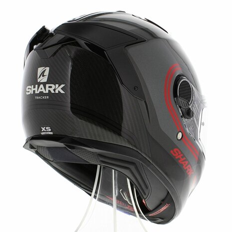 Shark Spartan GT Carbon Tracker black chrome red