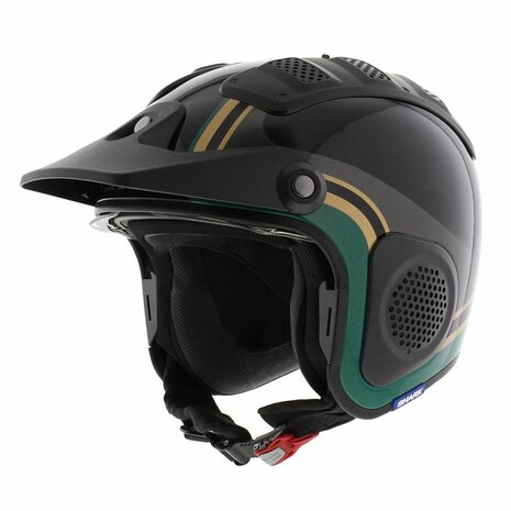 Shark X-Drak Trial Helm Hister gloss black green gold KGQ