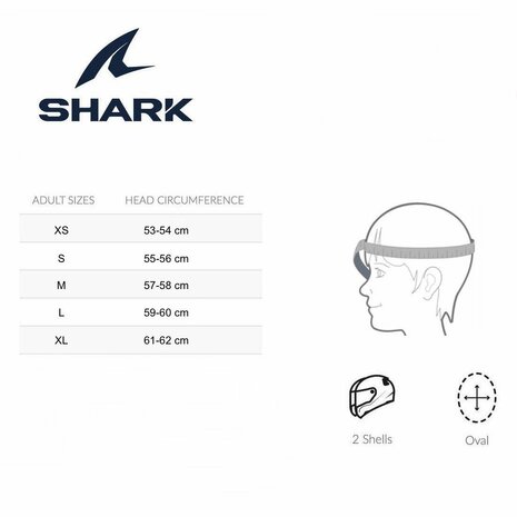 Shark X-Drak Trial Helmet Terrence matt black anthracite silver KAS