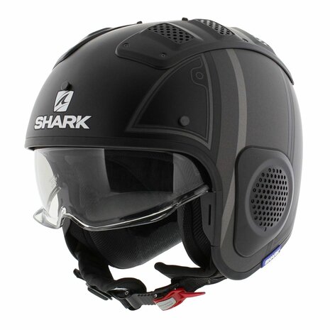 Shark X-Drak Trial Helmet Terrence matt black anthracite silver KAS