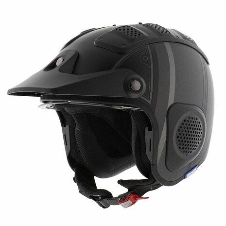 Shark X-Drak Trial Helmet Terrence matt black anthracite silver KAS