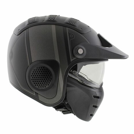 Shark X-Drak Trial Helmet Terrence matt black anthracite silver KAS