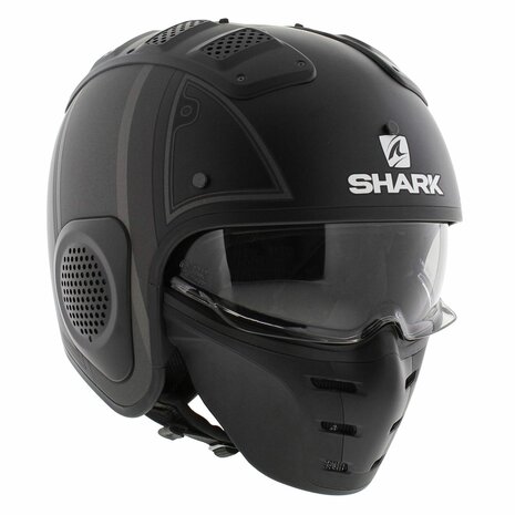 Shark X-Drak Trial Helmet Terrence matt black anthracite silver KAS