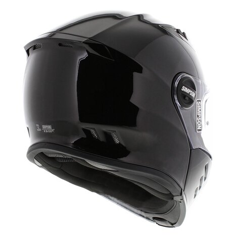 Simpson Darksome Modular Motorcycle Helmet Gloss Black 