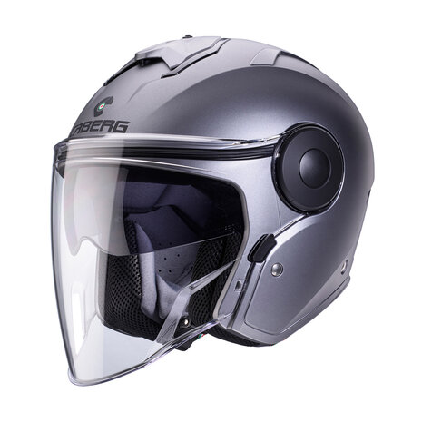 Caberg Jet Soho Motorcycle Helmet Matt Gun Metal Grey