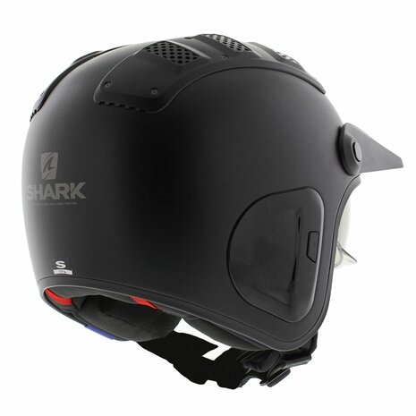 Shark X-Drak 2 blank matt black KMA trial helmet