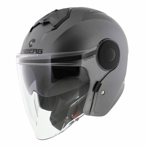 Caberg Jet Soho Motorcycle Helmet Matt Gun Metal Grey