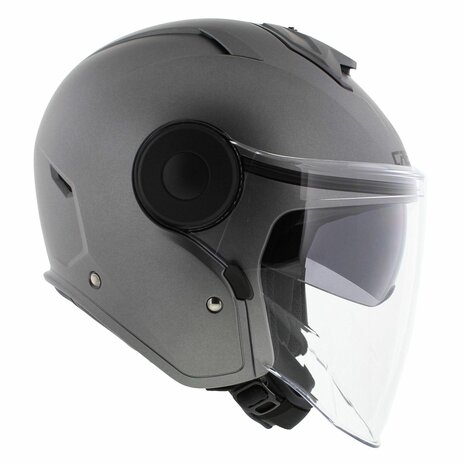 Caberg Jet Soho Motorcycle Helmet Matt Gun Metal Grey