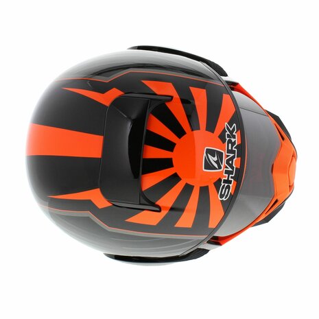 Shark Street Drak helm Zarco Malaysia GP gloss black Orange 