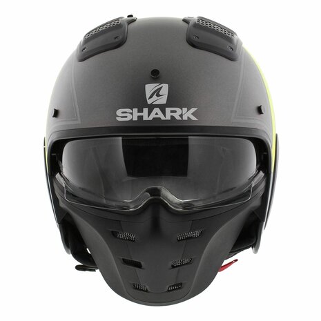 Shark X-Drak Trial Helmet Terrence matt anthracite yellow AAY