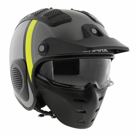 Shark X-Drak Trial Helmet Terrence matt anthracite yellow AAY