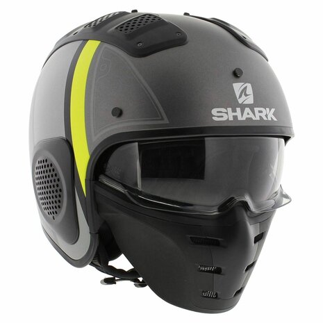 Shark X-Drak Trial Helmet Terrence matt anthracite yellow AAY