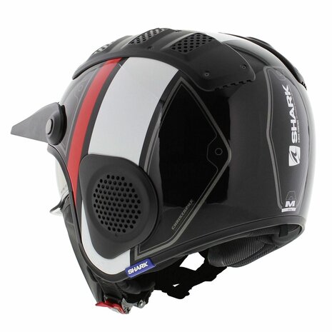 Shark X-Drak Trial Helmet Terrence gloss black white red KWR