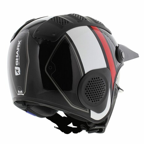 Shark X-Drak Trial Helmet Terrence gloss black white red KWR