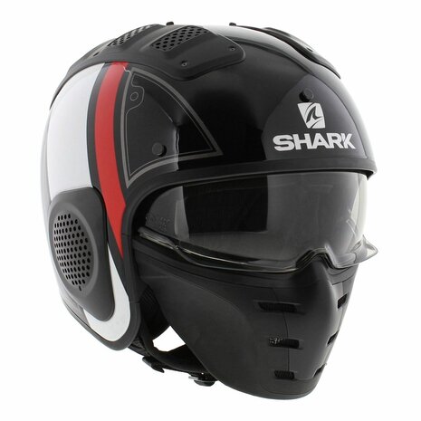 Shark X-Drak Trial Helmet Terrence gloss black white red KWR