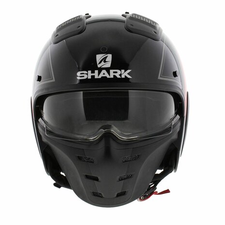 Shark X-Drak Trial Helmet Terrence gloss black white red KWR