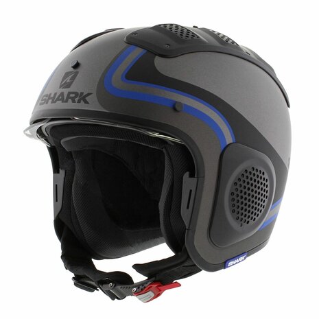 Shark X-Drak Trial Helmet Hister matt anthracite black blue AKB