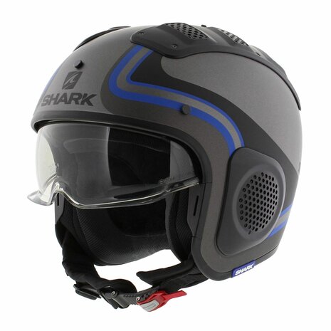 Shark X-Drak Trial Helmet Hister matt anthracite black blue AKB