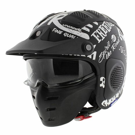 Shark X-Drak Helmet Freestyle Cup matt black white KWW