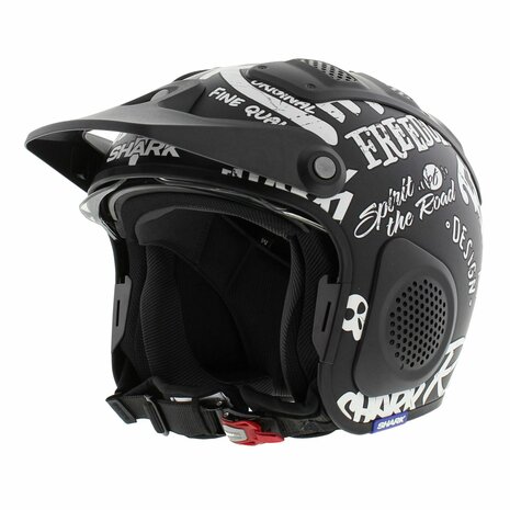 Shark X-Drak Helmet Freestyle Cup matt black white KWW