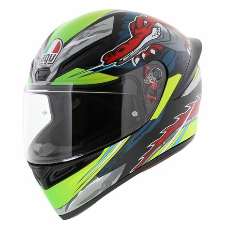 AGV K1 S Dundee matt lime red