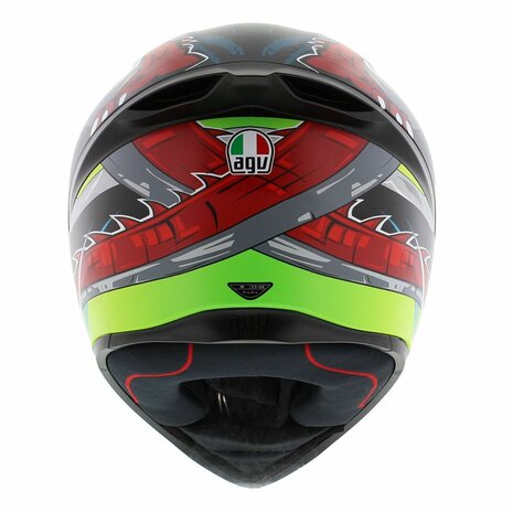 AGV K1 S Dundee matt lime red