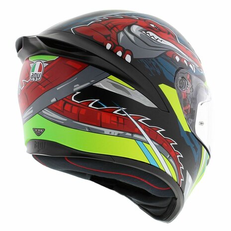 AGV K1 S Dundee matt lime red